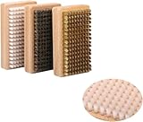 Snowboard Waxing Kit, Snowboard Brush Tool, Brush Kit for Skiing and Snowboarding, Nylon Brush, Brush, Horse Hair for Cleaning, Polishing and Waxing Snowboards