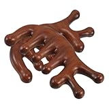 PartyKindom 2 Stück Ergonomischer Holzkamm Handheld Massagekamm für Kopfhautpflege Tragbar aus Robustem Holz für Altersgruppen Fördert Entspannung und Wohlbefinden