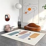 RUGMRZ Fleckerlteppich Jugendzimmer Möbel Moderner Stil Ornament 160X230CM