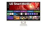 LG Smart Monitor 32U721SA-W.AEU, 32', 4K UHD (3840x2160), HDR10, IPS, webOS 24, USB-C (65W), Bluetooth, DCI-P3 90%, Smart TV Funktionen, HDMI, DisplayPort, Schwarz