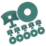 jojofuny 50 Stück Gewächshaus Befestigungsclips aus PP mit Unterlegscheiben Pflanzenclips für Gewächshausnetz Schützende Halterung zum Aufhängen Von Blumenampeln