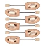 BY BNS Unisex Comfort Concept Holz, Gr. 44/45 Herren, 3 Paar Schuhspanner, Holzfarben