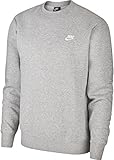 Nike Herren M NSW CLUB CRW BB 804340 Long Sleeved T-shirt, grau (dk grey heather), M