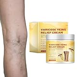 100g Bienengift Krampfadern Creme, Krampfadern Bienengiftsalbe für die Beine, Bee Venom Varicose Veins Cream, Bienengift Hautreparatur Creme Gegen Besenreiser & Krampfadern, Bienengift Venensalbe