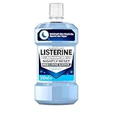 LISTERINE Advanced Nightly Reset milder Geschmack (500 ml), Mundspülung zur Reminalisierung des Zahnschmelzes, bekämpft über Nacht die Spuren des Tages und reinigt tiefenwirksam