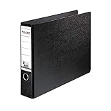 Original Falken Ordner Sonderformat Hartpappe. Made in Germany. 8 cm breit DIN A3 quer schwarz Ringordner Aktenordner Briefordner Büroordner Pappordner Schlitzordner Blauer Engel