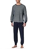 Schiesser Herren Schlafanzug lang mit Bündchen - Nightwear Set
