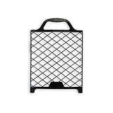Veluxis® Abstreifgitter 22 x 25 cm – Kunststoff Farbwalzengitter mit Eimerhaken – Perfekte Farbverteilung & weniger Farbverbrauch – Robust, lösemittelbeständig – Schwarz
