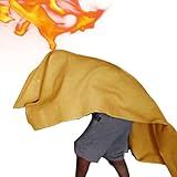 Feuerlöschdecken, Feuerlöschdecke, Überlebensdecke für zu Hause, Sicherheitsabdeckung mit feuerfester Silikonbeschichtung, Lösung zur Unterdrückung der häuslichen Flamme für Feuer und