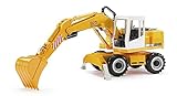 bruder 02426 - Liebherr Schaufelbagger - 1:16 Baustelle Baufahrzeug Löffelbagger Arbeiter bworld Baumaschine Spielzeug