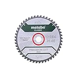 Metabo Kreissägeblatt 'precision cut wood - classic' – 254 x 30, Z48 WZ 5°neg. – 628061000 – Für halbstationäre Kreissägen – Sägeblatt für Holz – 48 Zähne