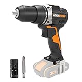 WORX NITRO WX102.9 Akku Bohrschrauber 20V – Bürstenloser Akkuschrauber - 60Nm, 2-Gang-Getriebe und LED-Licht – Akkubohrer zum Bohren & Schrauben - ohne Akku & Ladegerät