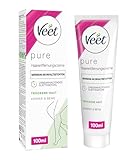 Veet Pure Haarentfernungscreme für Körper, Arme & Beine - Enthaarungscreme für trockene Haut - Minimum an Inhaltsstoffen & angenehmer Duft - 100 ml