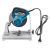 Zug-Kapp-Gehrungssäge 1200W, Kappsäge Schnittdicke 0-50mm, Kappzugsäge Sägeblatt-ø: 185mm 5200 rpm, Reiner Kupfermotor Gehrungssäge, Sägen mit Werkstückauflage & Spanner