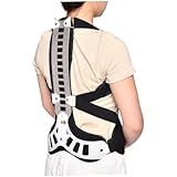 Iewroyt Rückklammerhaltung Korrektor Einstellbarer Hunchback -Haltungskorrektor Atmungsaktives Raitener Schmerz Relief Verbesserung der Thorax Kyphose M, Glättchen