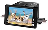 Digitaler Film- und Dia-Scanner mit großem 5-Zoll-LCD-Bildschirm, Dia-Scanner zum Digitalisieren Negativ-Scanner, konvertiert 135, 126 KPK, 110 Negative und Super 8-22 Film