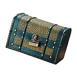 Bukolische Hölzerne Dekorative Truhen Robuste Organisatoren Schachtel Für Schmuckaufbewahrung Und Häusliche Display Antiquitätenstile Gegenstände Box Handgefertigt Vintage Treasure Chests