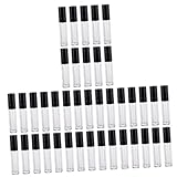 Didiseaon 40 Stk Flasche Lipgloss Lippenöl Lipgloss Nachfüllbare Lippenöl-Probeflasche lippenbalsam flasche lip gloss sets lip glitter kit Parfümflaschen nachfüllbare Lipgloss-Tube Abs Black