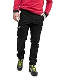 RevolutionRace Herren Nordwand Pants, Hose zum Wandern und für viele Outdoor-Aktivitäten, Black, M