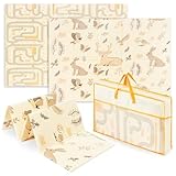 Mamabrum XXL Krabbelmatte - Doppelseitige Spielmatte aus XPE-Schaumstoff, wasserabweisend, 180 x 120 x 1 cm - Weiche Schaumstoffmatte für Kinder- und Wohnzimmer, faltbar