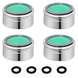 4pcs Sehr Wassersparend Strahlregler, 24 mm Kupferschalen-Bubbler, Anti-Kalk-Wasserfilter Wasserhahnzubehör, Messing Verchromt, Energieeffizienter Wasserdurchflussregler Für Küche Und Bad