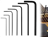 Emezddo 7 Stück Imbusschlüssel Satz,Universal Kohlenstoffstahl Klein Innensechskantschlüssel,verwendet für Reparatur von Gitarren,Maschinen,Autos,Fahrrädern und Möbeln(0.7-3 mm)