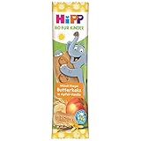 HiPP Bio Elefant Müesli Riegel Butterkeks in Apfel-Vanille (24 x 20g), ab 1 Jahr, Süße nur aus Früchten, in bester Bio-Qualität