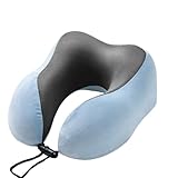 DKAIW Nackenkissen Flugzeug, Reisekissen Memory Foam, Ergonomisch Gestaltetes Nackenhörnchen, Ideal für Reisen, Flugzeug, Auto, Büro D,25 * 15 * 29cm