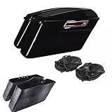 Motorrad-Hartschalen-Satteltaschen, 12,7 X 17,8 cm, Lautsprecherdeckel Für Touring Road King Street Glide 2014 15 16 2018 2019 2020 2021 2022 2023 2024