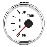 RiToEasysports Wasserdichtes Bootsform -Messgerät mit Rot (Weißes Zifferblatt, silberne Lünette)