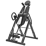 DnKelar Inversionsbank, klappbarer Schwerkrafttrainer, Inversion Table mit 3 Inversionswinkel, Streckbank zur Entlastung der Wirbelsäule, Nutzergewicht bis 150kg, Rückenstrecker (Weiß)