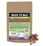 Edelmond LOW CADMIUM Kakaobohnen geröstet 500 g | Knackige Edelkakaokerne aus Trommelröstung | Bio, Fair Trade, vegan | Laborgeprüft, reich an Magnesium & Antioxidantien