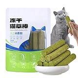 Katzenstäbchen, Katzen-Leckerli-Sticks | 6 x natürliche Katzensnacks, gefriergetrocknete Snacks, Zahnreinigungssticks für Katzen im Innenbereich, Leckereien für