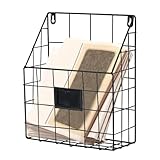 Wandmontierter Zeitungsständer, Aufbewahrungsregal für Wandregal | Aufbewahrung für Zeitungen – Organizer zur Aufbewahrung von Eisenmaterial für Briefe, Broschüren, Bücher