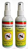 Mückenschutz-Spray Insektenstopp 100 ml Pumpflasche schützt zuverlässig vor Mücken, Zecken, Stechfliegen und anderen Insekten (2 Flaschen)