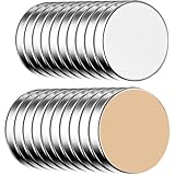 YUNYU Neodym-Magnete, selbstklebend, 8 x 1 mm, rund, klein, starke Magnete für Whiteboard, Kühlschrank, Büro und Handwerk, 60 Stück (8 x 1 mm)