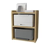 Druckerständer Druckerständer Desktop-Druckerständer, 3-lagiges Faxgeräteregal für Büro, Wohnzimmer, Lagerregal, Arbeitszimmer, Bücherregal, Größe: 45 × 30 × 60 cm, Desktop-Organizer, Lagerregal