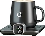 Ikago Intelligenz Tassenheizung & Tassenkostüm - Büro Gadgets, präzise 1℃ Temperaturregelung, Kaffeeheizung mit Schalter, ideales Männer-Geburtstagsgeschenk