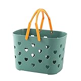 Tragbare Dusche Caddy Tote Plastikspeicher Mit Griff Organizer Für Badezimmer Pantry Küche College Dorm Waschbare Spitze Beweis Dauerhafte offene Einkaufstasche