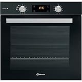 Bauknecht BAK5S KP8V2 BLG Einbau-Backofen mit Pyrolyse und Dampffunktion (71l) /Heißluftbackofen mit 11 Funktionen/Gentle Steam/PowerHeißluft/Multi-Level-Kochen, Schwarz, Schwarzglas