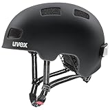 uvex City 4 - Leichter Fahrradhelm für Damen und Herren - individuelle Größenanpassung - waschbare Innenausstattung - Black matt - 58-61 cm