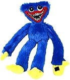 Huggy Kuscheltiere 40cm Blau Poppy Plush Hagi Wagi Stofftier Playtime Plüschtier Cute Anime Monster Kuscheltier Groß Wuggy Figuren Stuffed Animals Plushie Toy Flauschig Geschenk für Kinder