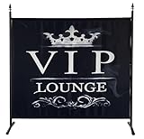 QUICK STAR Paravent 180 x 178 cm VIP Lounge Raumteiler Stellwand Trennwand Balkon Sichtschutz Dekowand Raumtrenner wasserfest