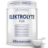 Elektrolyte PUR • 420g (60 Portionen) • Ohne Zucker & Süßungsmittel • KETO • Für Sport und gegen Kater • Ohne Zusätze und Aromen • isotonisches Elektrolytgetränk • inkl. Messlöffel