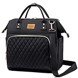 E-MANIS 20L Kühltasche für Damen,Picknicktasche Lunchtasche Mittagessen Tasche Thermotasche Kühltasche Isoliertasche für Arbeit,Picknick,Outdoor (Schwarz)