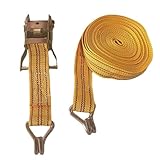 ZHAOQIN Spanngurte Zurrgurt Starke Ratschenbefestigungsgurte LKW-Gepäcktasche Ladungszurrung Handliche Gurte Auto-Umreifungsgurt Spanngurte Mit Ratsche(8 Meter)