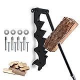 Manueller Holzspalter Wandhalterung Brennholzspalter Wandhalterung Brennholzspalter, Kohlenstoffstahl Handholzspalter, Hebel Wandmontage Manuelles Anzündkacker