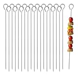 Schaschlikspieße Edelstahl 30 cm Grillspieße Fleischspieße Edelstahl Schaschlik Spiesse Grill Spieße Lange Metallspieße 20 STK