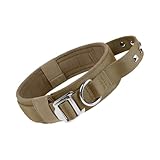 Reflektierendes Nylonhalsband mit robuster Schnalle für Hunde verstellbar im Training bei Spaziergängen ideal geeignet (C-1, XL)