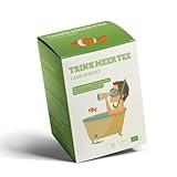 Trink Meer Tee - Land in Sicht - Set, Früchte-Kräutertee mit Teebecher 400ml, 15 Teebeutel à 3,5g, Handgenäht